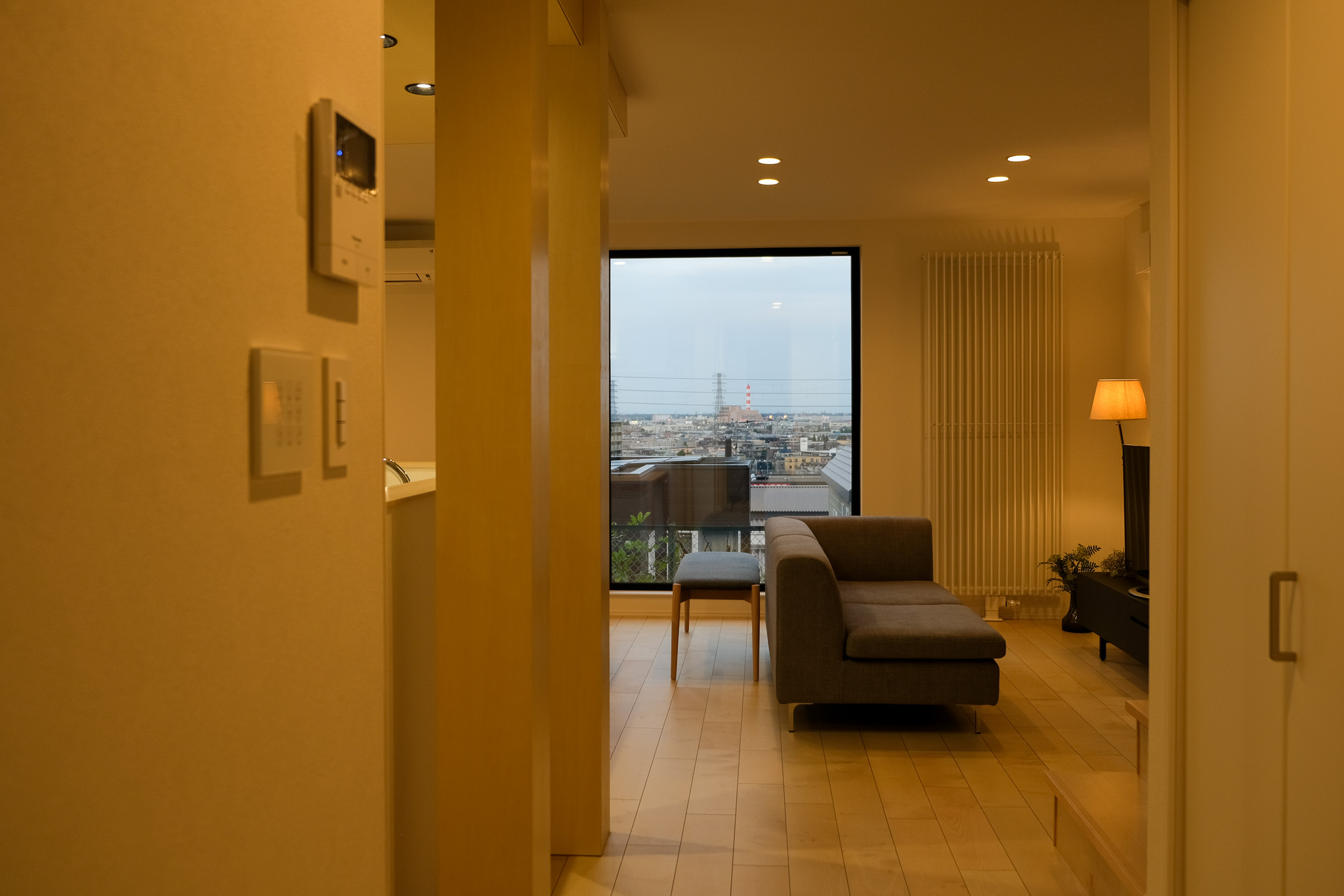 札幌市手稲区-夜と朝で表情が変わる、高台の家。富丘戸建てモデルハウス